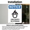 Signmission Fire Safety No Storage Sign, Vinyl Decal, 7in W x 10in L, 2PK OS-2PACK-NS-D-710-V-12656 - alternate 5
